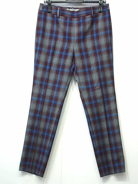 ★【送料無料】theory　luxe　セオリーリュクス　ストレッチプラッドタドパンツ　STRECH PLAID　DAVA　【中古】レディース