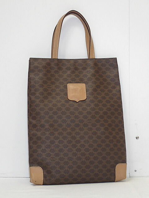 CELINE - ★【送料無料】CELINE　セリーヌ　マカダム　ミニ　トートバッグ　M161　ヴィンテージ　【中古】レディース
