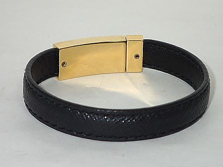 ★【送料無料】PRADA　プラダ　レザーブレスレット　バングル　1IB031【中古】レディース、メンズ