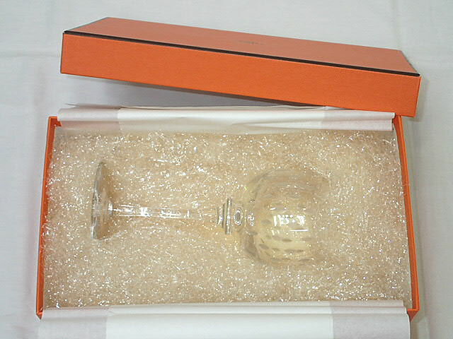 ★【送料無料】HERMES　エルメス　ワイングラス　ファンファーレ　【未使用】【中古】レディース、メンズ