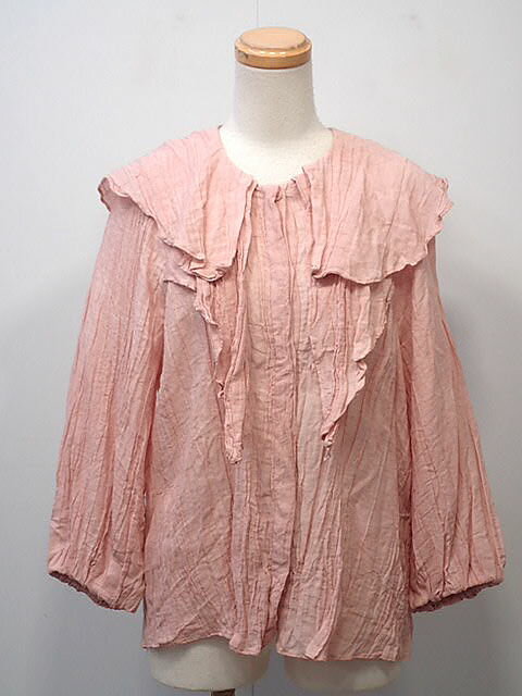 ★ZARA　ザラ　フリルネックシャツ　レディース