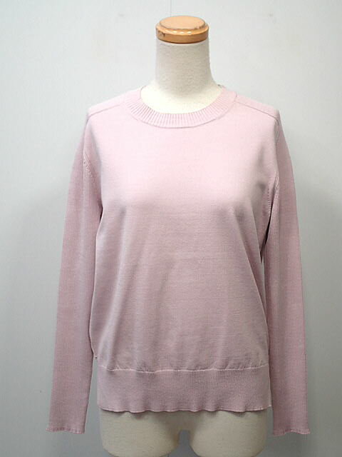 乐天商城 - ★【送料無料】BEIGE，S　ベイジS　（WEB限定・洗える）ストレッチクルーネックリブニットプルオーバー　「WILLOW」　スモールサイズ　【中古】レディース
