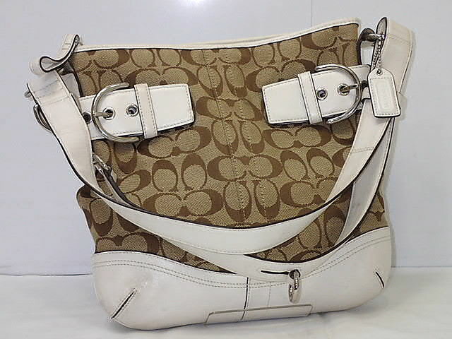 COACH コーチ/シグネチャー ラグビーダッフルショルダー/F13362/C09**/Aランク/70【中古】 COACH - COACH コーチ/シグネチャー ラグビーダッフルショルダー