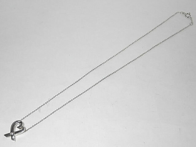 乐天商城 - ★【送料無料】TIFFANY　ティファニー　パロマ・ピカソ　ラビング/ラヴィングハート　ペンダント　ネックレス　1Pダイヤ　【中古】レディース