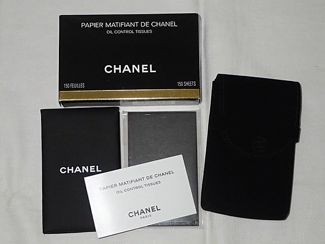 Blotting Paper - ★【送料無料】CHANEL　シャネル　「PAPIER MATIFIANT DE CHANEL OIL CONTROL TISSUESL/オイルコントロールティッシュ」　あぶらとり紙　150枚　【未使用】【中古】レディース