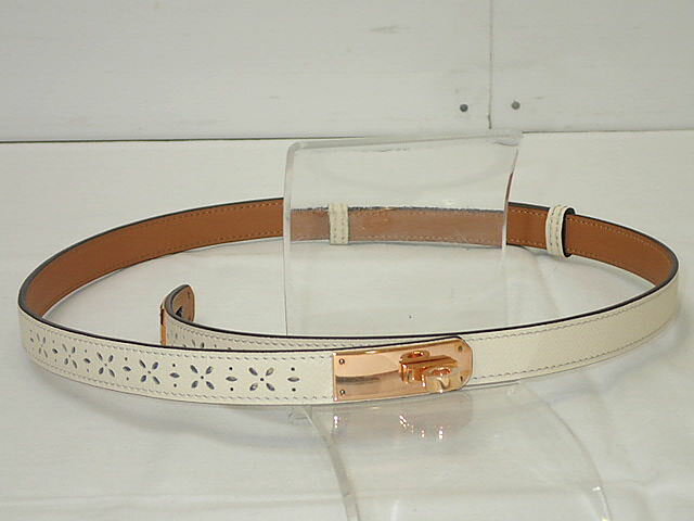 ★HERMES　エルメス　ケリーベルト　ガーデンパーティー　18MM　レディース