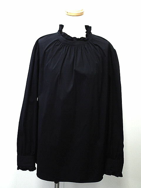 ★MACKINTOSH　LONDON　マッキントッシュロンドン　(大きいサイズ/ラージ)　コットンナイロンストレッチフリルブラウス　レディース