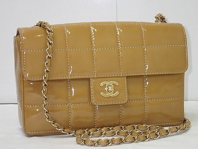 乐天商城 - ★【送料無料】CHANEL　シャネル　チョコバー　フラップチェーンショルダーバッグ　シングルチェーン　A17856　【中古】レディース