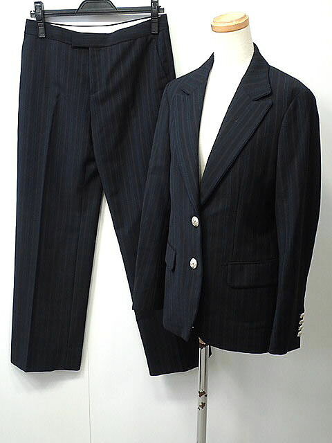 iCBアイシービー ストライプウールセットアップパンツスーツ カシミヤ混 ML紺 楽天市場】ICB（スーツ・セットアップ｜レディースファッション）の通販