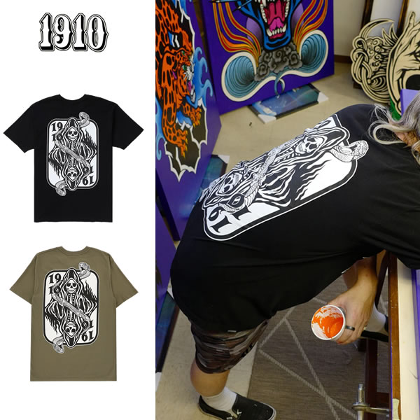 「全品5-15倍 23日08時迄」【ゆうパケット】1910 Tシャツ Ace of Snakes SS T: 正規品/ナインティーンテン/半袖/メンズ