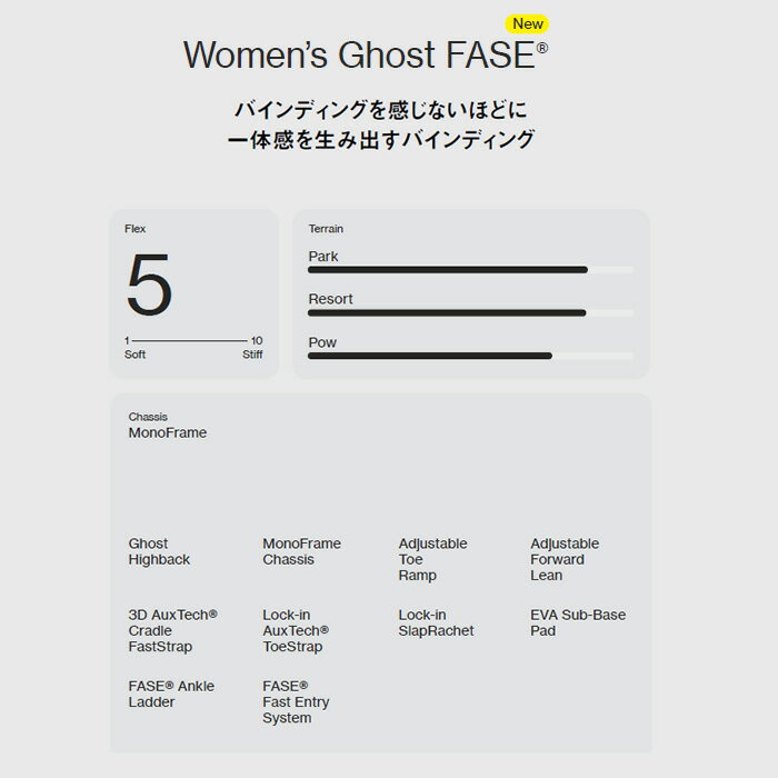 【予約商品】26-27 レディース BATALEON バインディング W GHOST FASE: 正規品/バタレオン/バタリオン/金具/スノボ 2