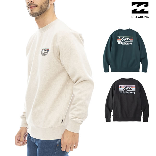 「全品5-10倍 21日08時迄」23FW BILLABONG クルースウェット ADIV LOGO BD012-012: 正規品/ビラボン/スノーボードウエア/メンズ/トレーナー/BD012012/snow