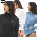 「全品5-10倍 5月1日迄」24SS レディース BILLABONG ラッシュガード ZIP UP STAND BE013-863: 正規品/ビラボン/長袖/BE013863/surf