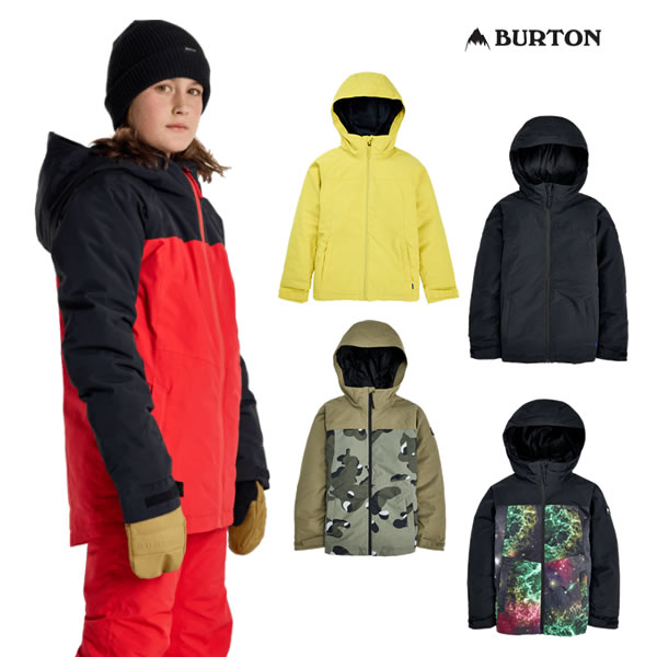 「全品5-10倍 13日08時迄」23-24 子供用 BURTON ジャケット Lodgepole 2L Jacket 23825100: 正規品/バートン/スノーボードウエア/ジュニア/キッズ/snow 1