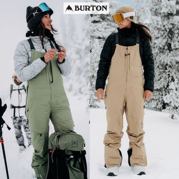 ITEM： レディース BURTON ビブパンツ Women's GORE-TEX 2L Kimmy Bib Pant 21284100 定価　￥65,000（税抜き） Burtonライダーのキミー・ファサニのアイデアが詰まったGORE-TEXビブパンツ。伸縮性に優れたバックパネル採用で、動きやすさは抜群。 タイトでもなくバギーでもなく、ちょうど良いシルエットで、膝、肘、肩などの動作性を高めるレギュラー立体裁断フィット 防風性や防水性、透湿性、耐久性に優れ、幅広いアウトドアアクティビティにおいて温かくドライな環境をキープするGORE-TEX 2レイヤー素材 GUARANTEED TO KEEP YOU DRYのGORE-TEXファブリクス 縫い目を完全に密閉し、完璧な防水性をもたらすGORE-TEXシームテープ ドロップシート構造を採用した調節可能なサスペンダーシステム リフレクターのディテール 簡単にアクセスできるビーコンクリップとメディアポケット付き胸ポケット / ジップハンドウォーマーポケット / ジップカーゴポケット XS:　胸囲79-84　ウエスト61-66　ヒップ86-91　 S:　胸囲84-89　ウエスト66-71　ヒップ91-97 M:　胸囲89-94　ウエスト71-76　ヒップ97-102 L:　胸囲94-100　ウエスト76-83　ヒップ102-108 ※大体の目安です。 ◆予めご了承下さいませ◆ 在庫システムのデータ反映タイムラグ等により、まれにご注文商品が欠品している場合がございます。 お使いのパソコンやモニターの環境により、色に違いが 出ることがあります。