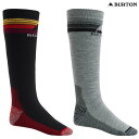 23-24 BURTON ソックス EMBLEM MDWT Sock 10068105: 正規品/メンズ/スノーボードウエア/バートン/スノボ/snow