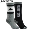 「全品5-10倍 5月1日迄」23-24 子供用 BURTON ソックス2足セット Weekend Midweight Snowboard Sock 15171103: True Black 国内正規品/ジュニア/キッズ/スノーボード/バートン/スノボ その1