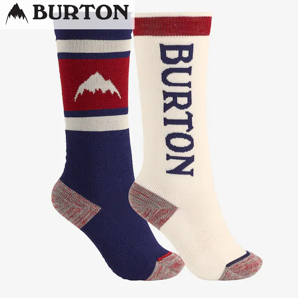 「全品10倍 2日14時〜6日12時迄」18-19 子供用 BURTON ソックス2足セット Weekend Midweight Snowboard Sock 15171103: Mood Indigo 国内正規品/ジュニア/キッズ/スノーボード/バートン/スノボ