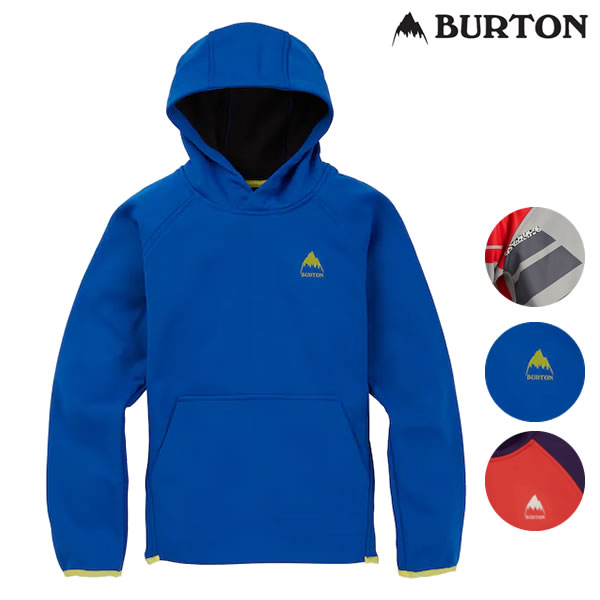 「全品5倍 9日12時迄」20-21 子供用 BURTON 撥水パーカー Crown Weatherproof Pullover Fleece 22122100: 正規品/バートン/スノーボード/キッズ/ジュニア/スノボ/snow