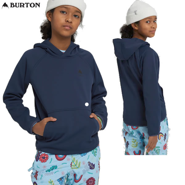 「全品5倍 9日12時迄」22-23 子供用 BURTON 撥水パーカー Crown Weatherproof Pullover Fleece 22122100: 正規品/バートン/スノーボード/キッズ/ジュニア/スノボ/snow