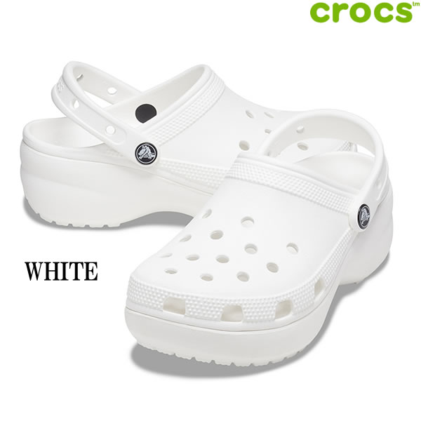 「全品5-15倍 18日08時迄」レディース CROCS サンダル Classic Platform Clog 2067...
