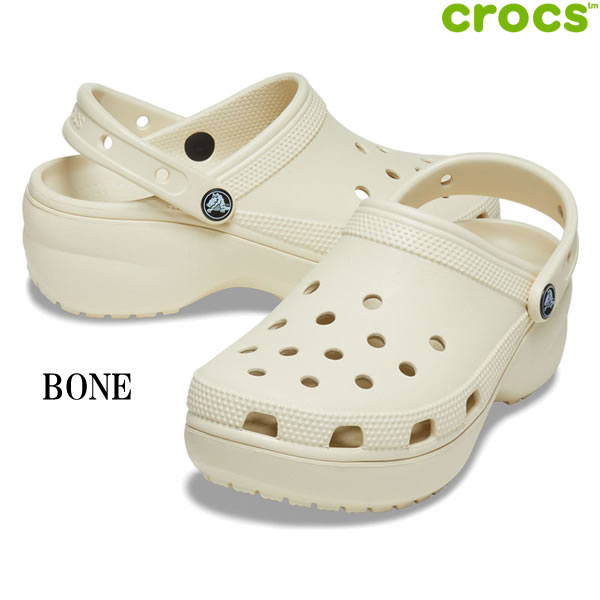 「全品5-15倍 18日08時迄」レディース CROCS サンダル Classic Platform Clog 2067...