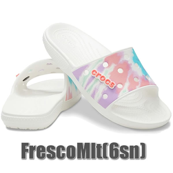 CROCS サンダル Classic Tie Dye Graphic slide 206520: 正規品/クロックス/メンズ/レディース/ユニセックス/cat-fs