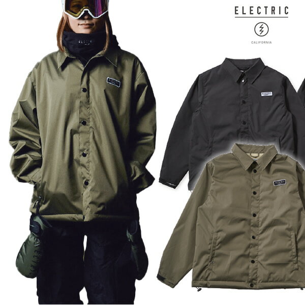 「全品5-10倍 13日08時迄」23-24 ELECTRIC ジャケット UNDER VOLT BOA COACH JACKET E24F02： 正規品/エレクトリック/スキー/スノーボードウエア/スノボ/snow