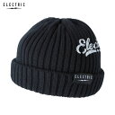 【ゆうパケット】24-25 ELECTRIC ビーニー SCRIPT KNIT BEANIE E24FC04: 正規品/ユニセックス/エレクトリック/スノーボー...
