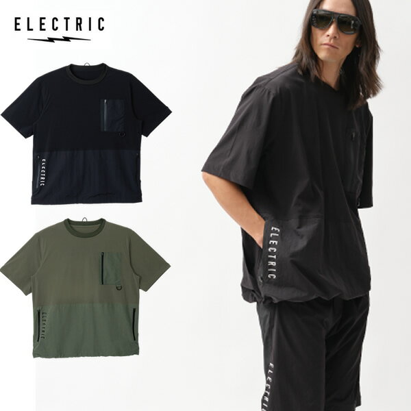 Shirts - 「全品5-15倍 18日08時迄」【ゆうパケット】26SS ELECTRIC Tシャツ E26ST24 NYLON CARGO POCKET TEE： 正規品/エレクトリック/メンズ