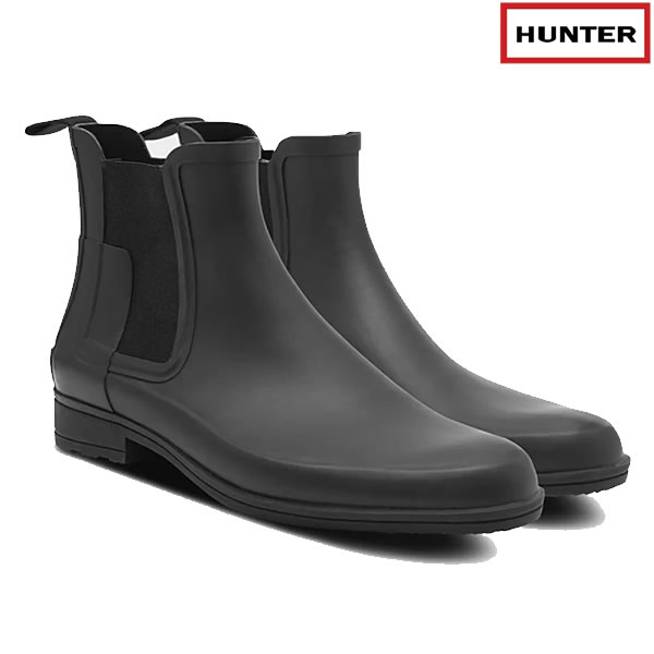 「全品5-10倍 13日08時迄」HUNTER レインブーツ MENS ORIGINAL REFINED CHELSEA BOOTS mfs9060rma: 正規品/ハンター/チェルシー/メンズ/cat-fs