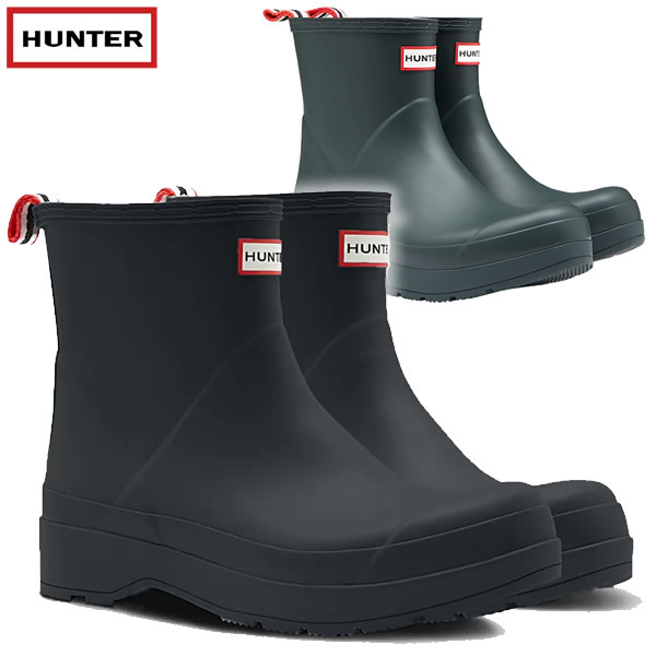 「全品5-10倍 5月1日迄」HUNTER メンズレインブーツ Original Short Play Boots mfs9088rma: 国内正規品/長靴/シューズ/ハンター