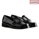 レディース HUNTER レインシューズ Refined Slim Fit Bow Gloss Penny Loafers wff1096rgl: 正規品/ハンター/靴