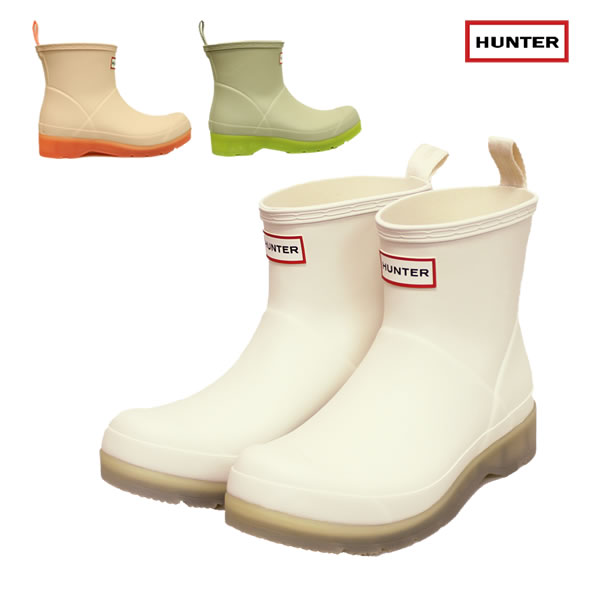 「全品5-15倍 4日20時-11日02時迄」22cmあり レディース HUNTER レインブーツ Original Play Short translucent sole boot WFS4001RMA: 正規品/ハンター/cat-fs