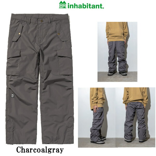 「全品5-15倍 18日08時迄」23-24 INHABITANT パンツ SWEDISH ARMY PANTS ISM23OB53: 正規品/インハビタント/メンズ/スノーボードウエア/スノボ/snow 3