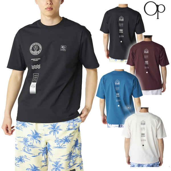 Short Sleeve - 「全品5-15倍 18日08時迄」【ゆうパケット】26SS OP ラッシュガード UVTシャツ 516-467: 正規品/メンズ/オーピー/オーシャンパシフィック/半袖/516467