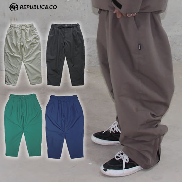 「全品5-10倍 21日08時迄」23-24 REPUBLIC&CO パンツ WIDE EASY PANTS: 正規品/メンズ/スノーボードウエア/リパブリック/snow