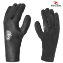 「全品5-10倍 5月1日迄」21FW RIP CURL 防寒グローブ Rubber Soul 3mm Gloves WGL5BM : 正規品/リップカール/ メンズ/ウェットスーツ/surf