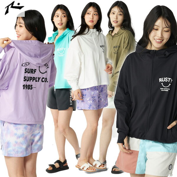 Rakuten - 「全品2-15倍 11日02時迄」【ゆうパケット】26SS レディース RUSTY ラッシュガード 926-450: 正規品/ラスティー/926-450/長袖/surf