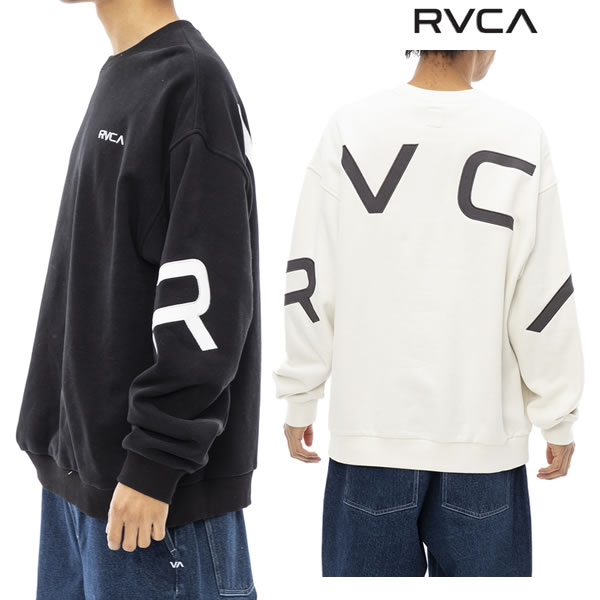 楽天セカンドブランド「全品5-10倍 6月3日08時迄」23FW RVCA クルースウェット FAKE RVCA CR BD042-150: 正規品/ルーカ/ メンズ/トレーナー/BD042150/cat-fs