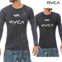 「全品5-10倍 6月02日08時迄」【ゆうパケット】25SS RVCA ラッシュガード BF041-880 VA RVCA RASH LS: 正規品/ルーカ/...