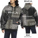 22FW RVCA パーカー PATCHWORK BANDANA HOODIE BC042-158: 正規品/ルーカ/ メンズ/プルオーバー/BC042158/cat-fs 2