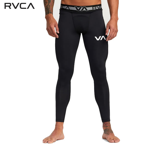 楽天セカンドブランド「全品5-10倍 21日08時迄」【ゆうパケット】23SS RVCA レギンス VA Sport Compression Tights BD041-406: 正規品/ルーカ/ メンズ/サポーター/BD041406