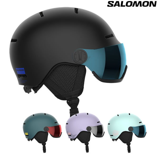 23-24 子供用 SALOMON ヘルメット ORKA VISOR : 正規品/サロモン/スキー/スノーボード/ジュニア/キッズ/snow