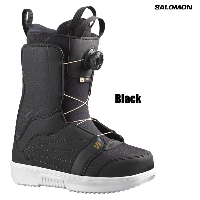 �u�S�i5-15�{ 4��20��-11��02�����v24-25 ���f�B�[�X SALOMON �u�[�c PEARL BOA: ���K�i/�T������/�X�m�[�{�[�h/�p�[���{�A/�C/snow
