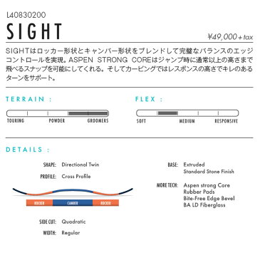 19-20 SALOMON スノーボード SIGHT L40830200：国内正規品/サロモン/サイト/メンズ/スノボ/板/snow