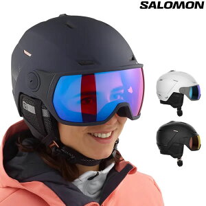 22-23 レディース SALOMON ヘルメット ICON LT VISOR : 正規品/アイコンバイザー/サロモン/HELMET/スキー/スノーボード/snow