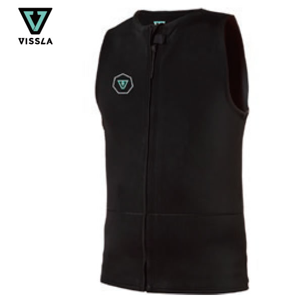 24SS VISSLA ^bp[xXg THE SEVEN SEAS 2MM FRONT ZIP VEST MW02SFZV: Ki/Y/rX/EFbgX[c/surf