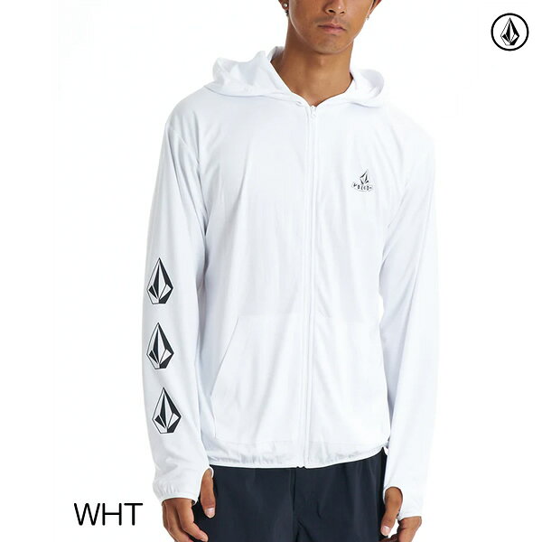 【ゆうパケット】26SS VOLCOM ラッシュガード VLY261020 PISTOL STONE RASH ZIP PA...