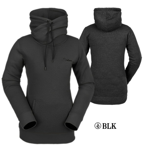 セカンドブランドの23-24 レディース VOLCOM フードパーカー TOWER P/O FLEECE H4152405: 正規品/スノーボードウエア/ボルコム/ウェア/スノボ/snow｜アングル2